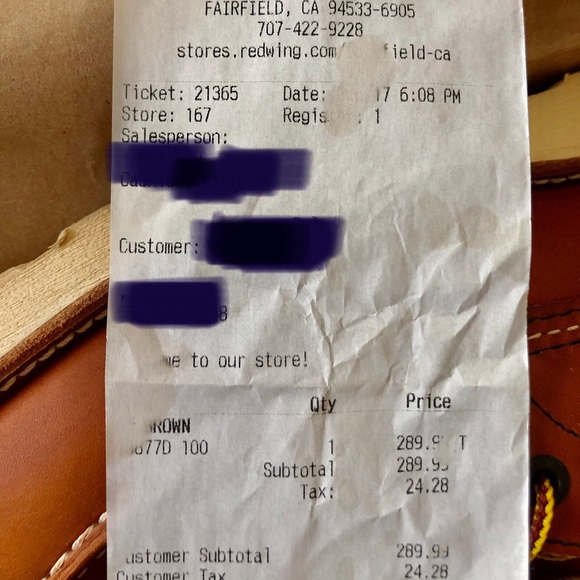 Red Wing men’s boots NIB - Picture 4 of 4